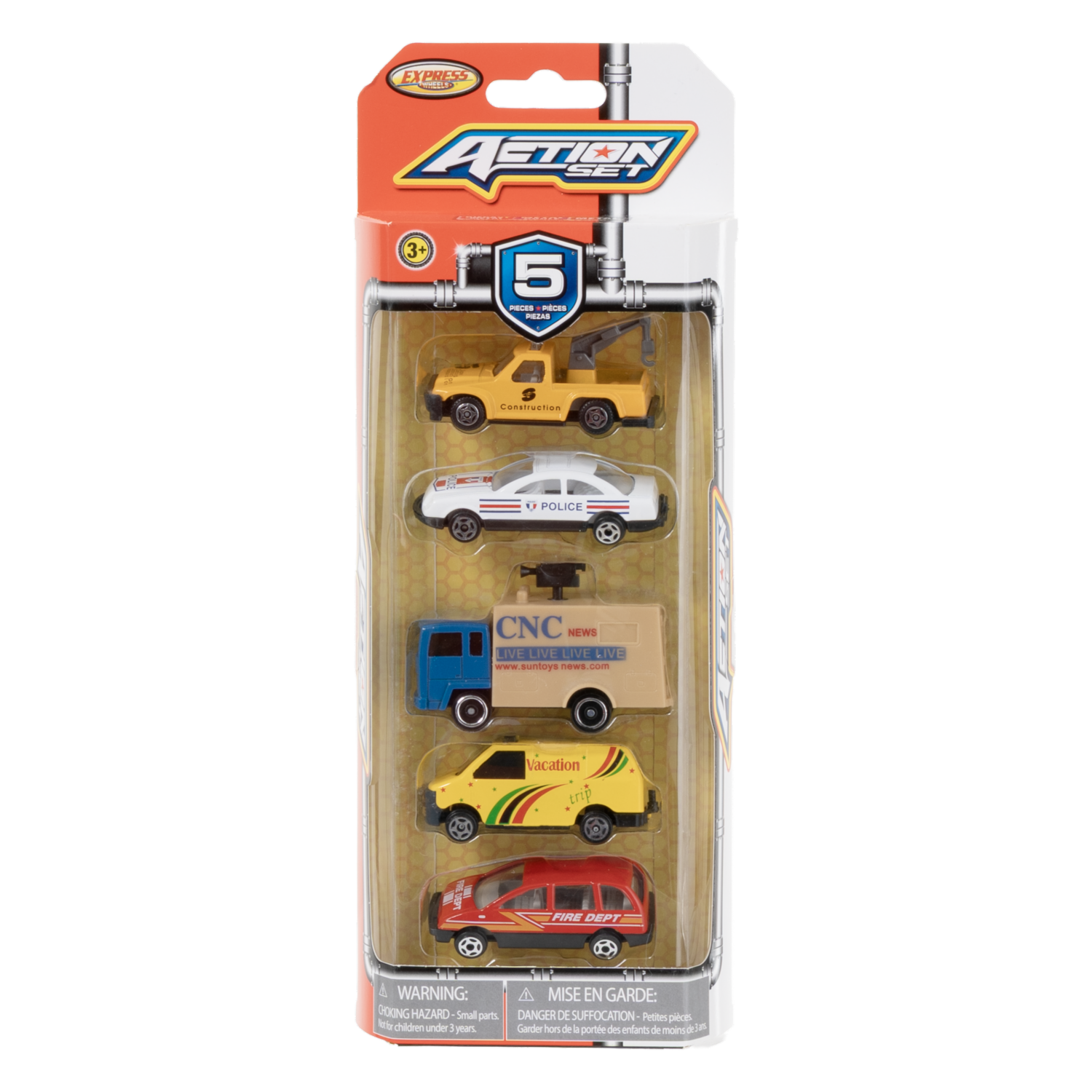 Set De Carros EXPRESS WHEELS Incluye 5 Carros