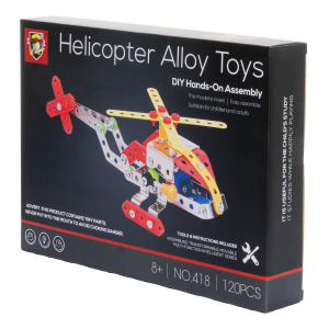 Kit Para Armar Helicóptero ASSEMBLY TOYS 120 Piezas