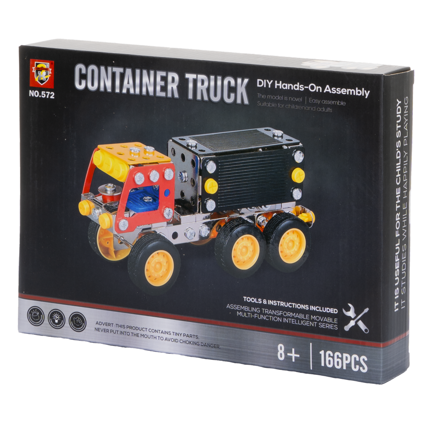 Kit Para Armar Camión Container ASSEMBLY TOYS 166 Piezas