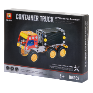 Kit Para Armar Camión Container ASSEMBLY TOYS 166 Piezas