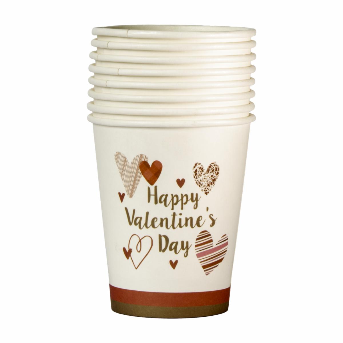 Vasos De Papel San Valentín 9 Onz LPS X 8 Uds - Image 2