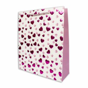 Funda De Regalo Corazones Grande LP 1 Pieza