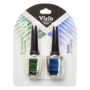 Kit De Esmaltes Gel Frío VIZIO 2 X 10 Ml