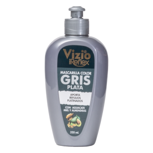 Mascara Capilar Color Gris Plata VIZIO 320 Ml