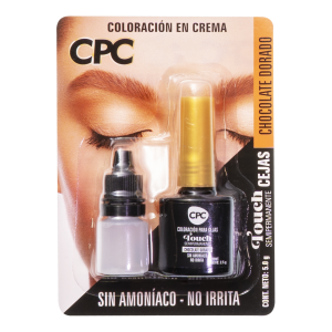 Tinte De Cejas Coloración En Crema Sin Amoníaco Tono Chocolate Dorado CPC 50 ML