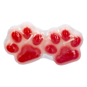 Set De Velas Patitas Rojo Y Blanco MONICANDLES 2 Piezas