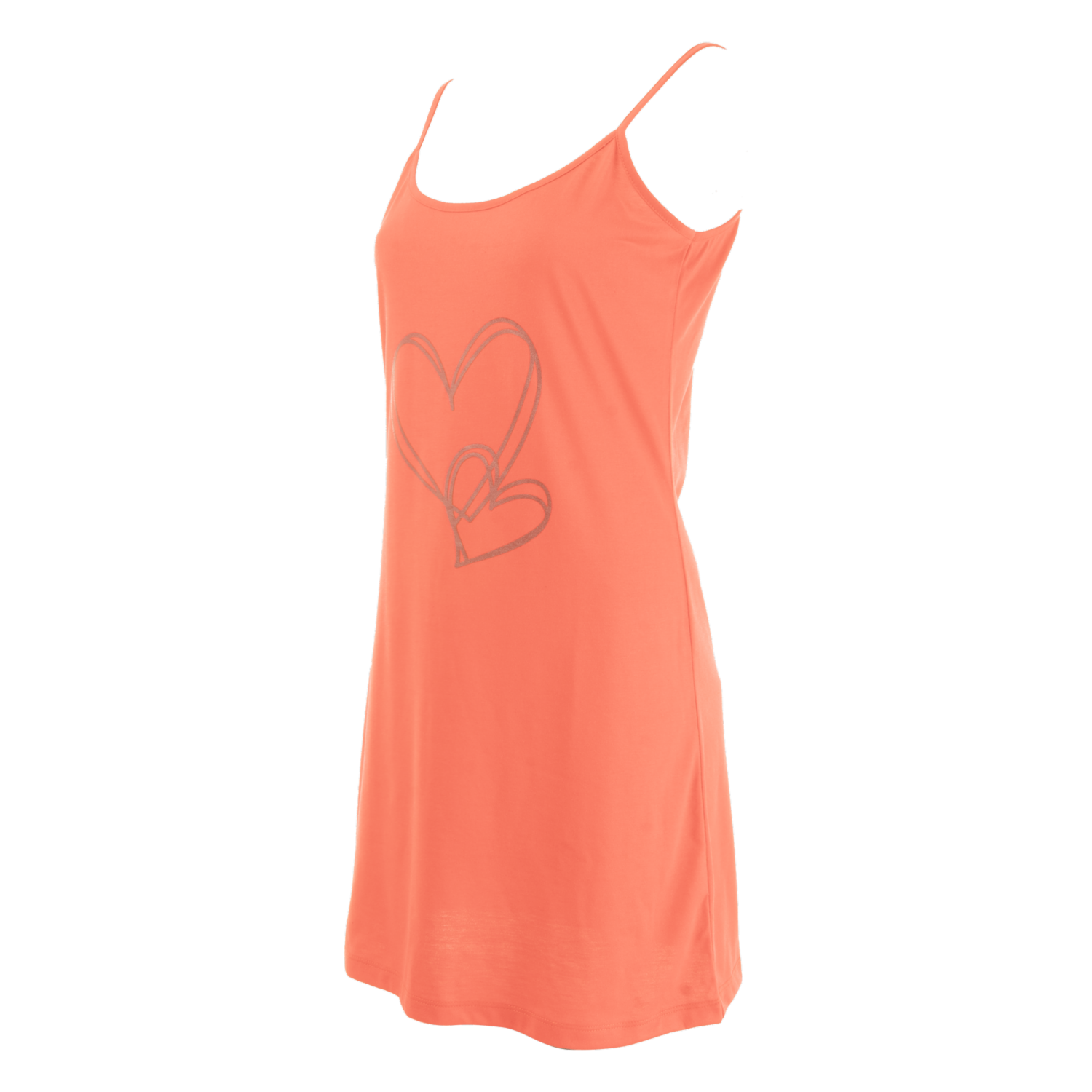 Pijama Bata Tiras Delgadas Estampada Corazón C&T DESING - Image 2