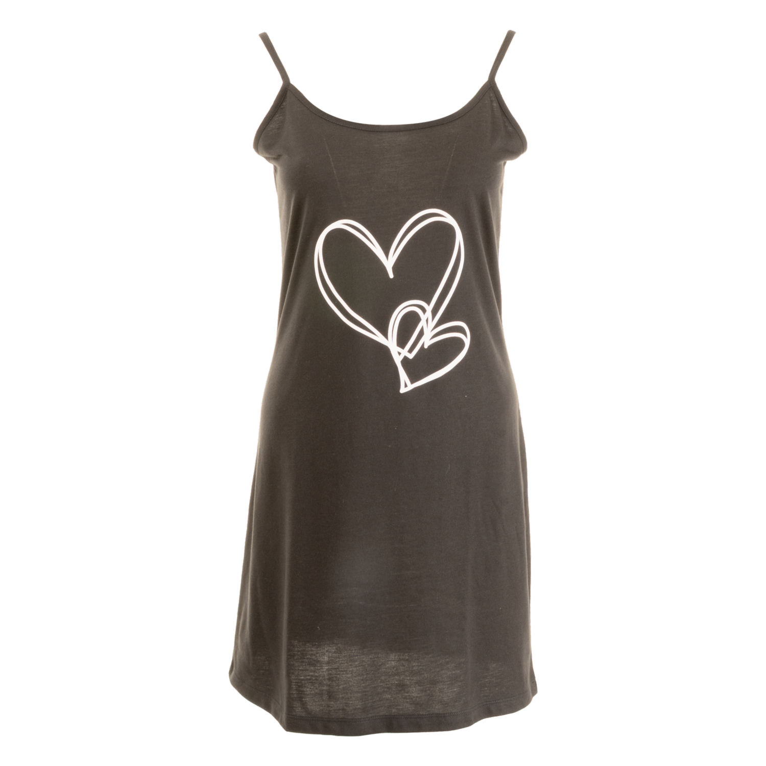 Pijama Bata Tiras Delgadas Estampada Corazón C&T DESING