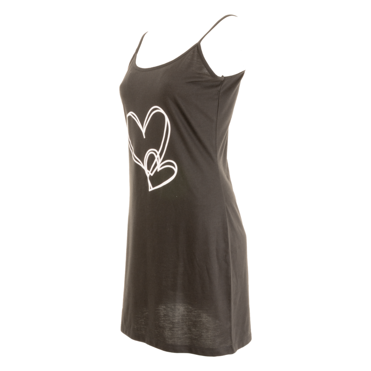 Pijama Bata Tiras Delgadas Estampada Corazón C&T DESING - Image 2