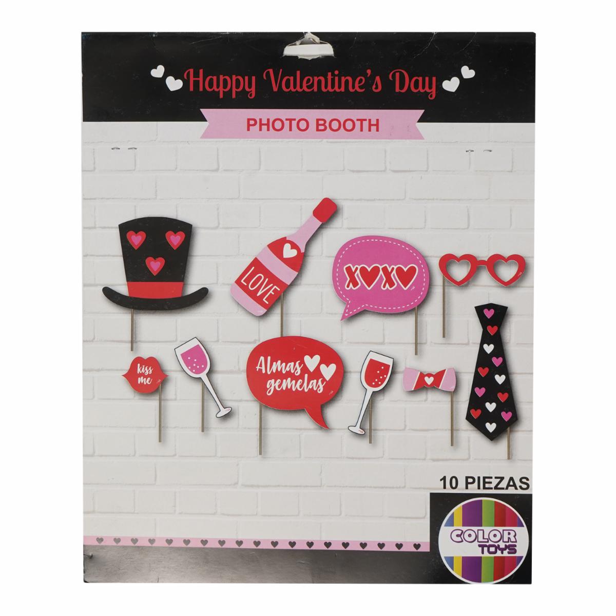 Photo Booth San Valentín Negro Rojo COLOR TOYS 27 x 20 Cm