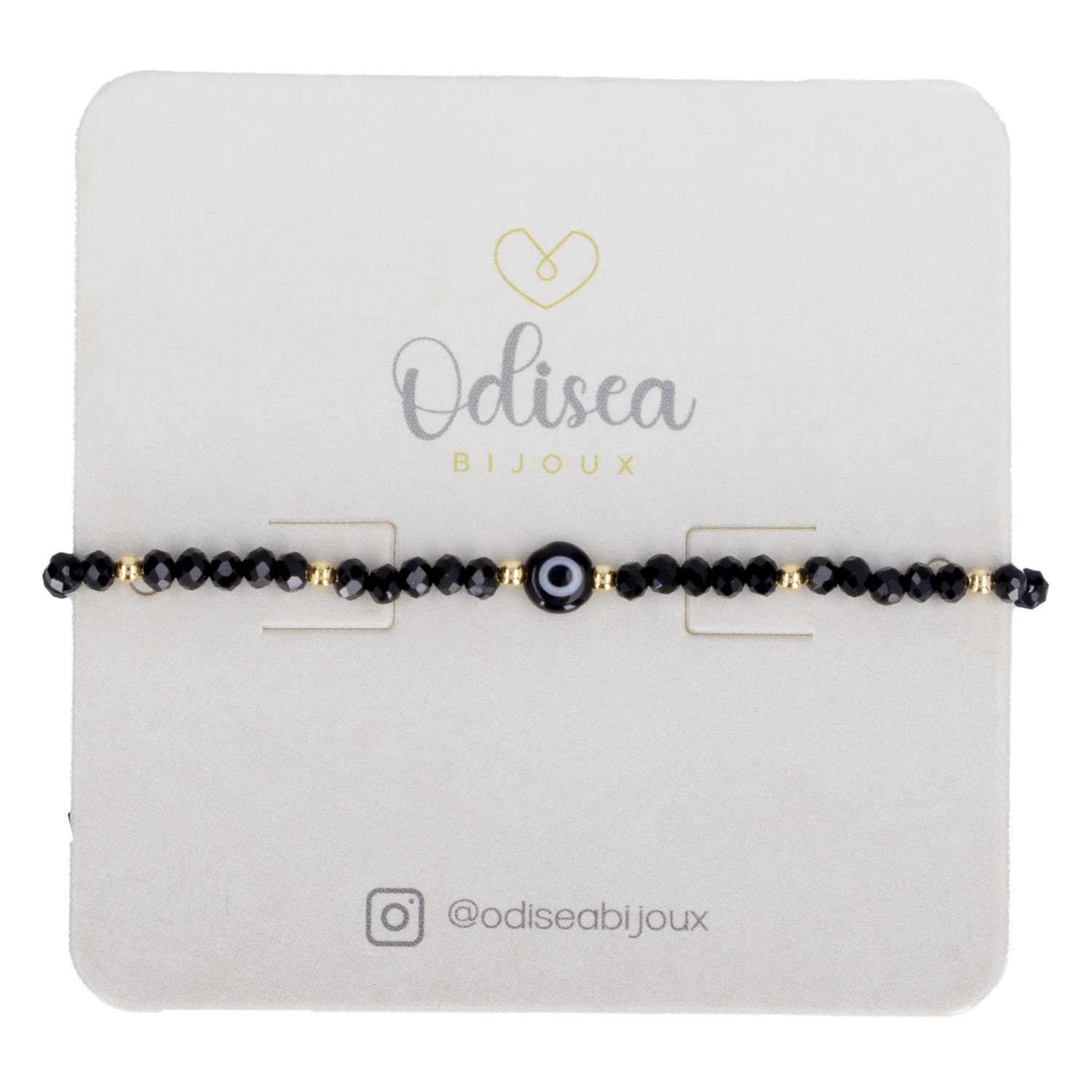 Pulsera Ojo Turco Cristales Negra ODISEA BIJOUX Unidad