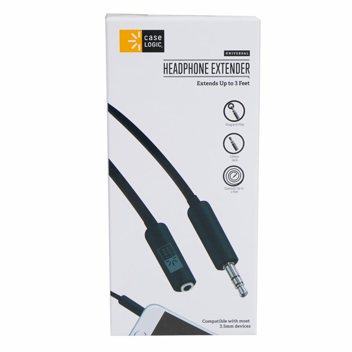 Cable De Extensión Para Audífonos CASE LOGIC 3 Pies
