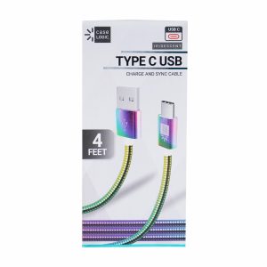 Cable Cargador y De Datos Tipo C Iridicente CASE LOGIC 4 Pies