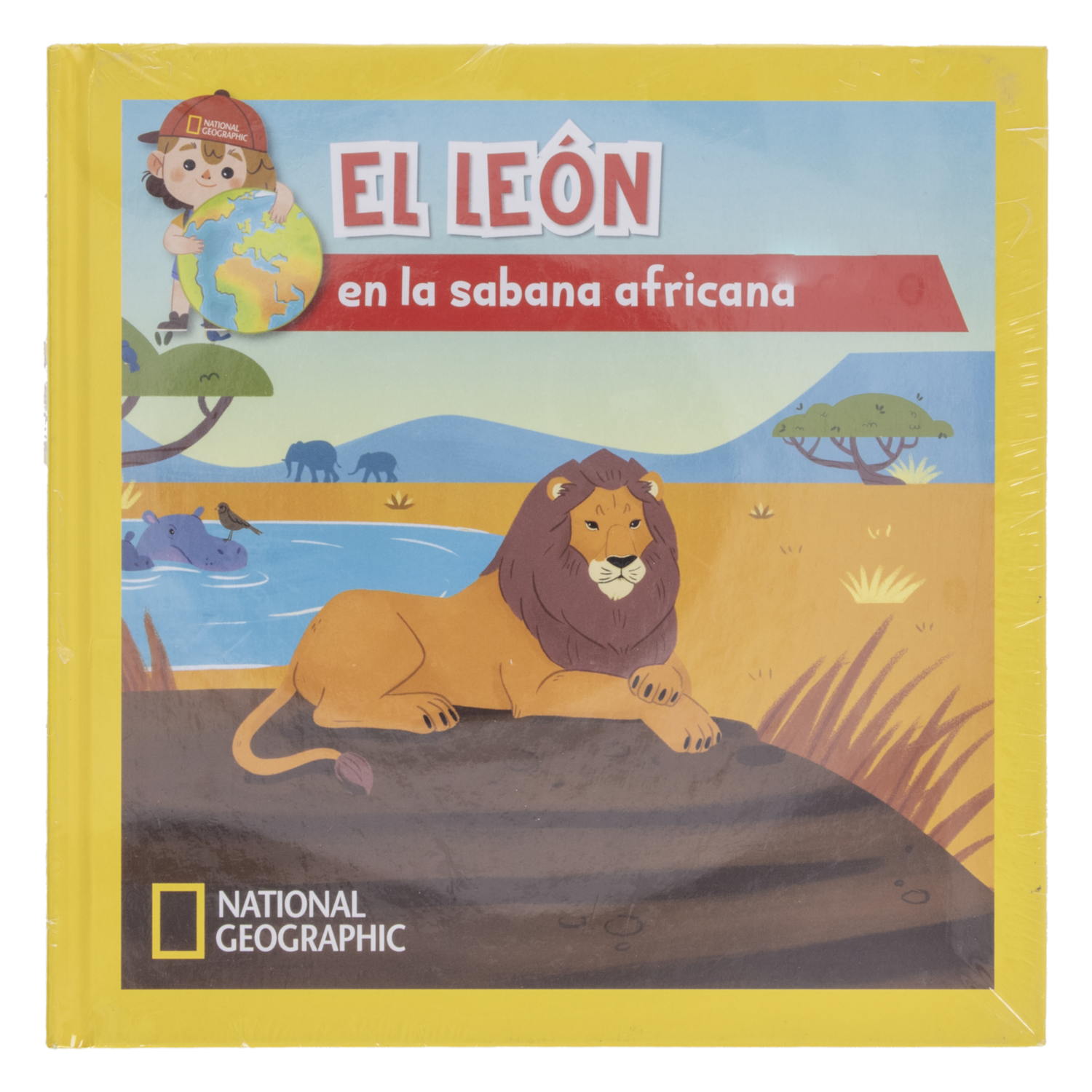 Libro El León En La Sabana Africana NATIONAL GEOGRAPHIC 26 Páginas
