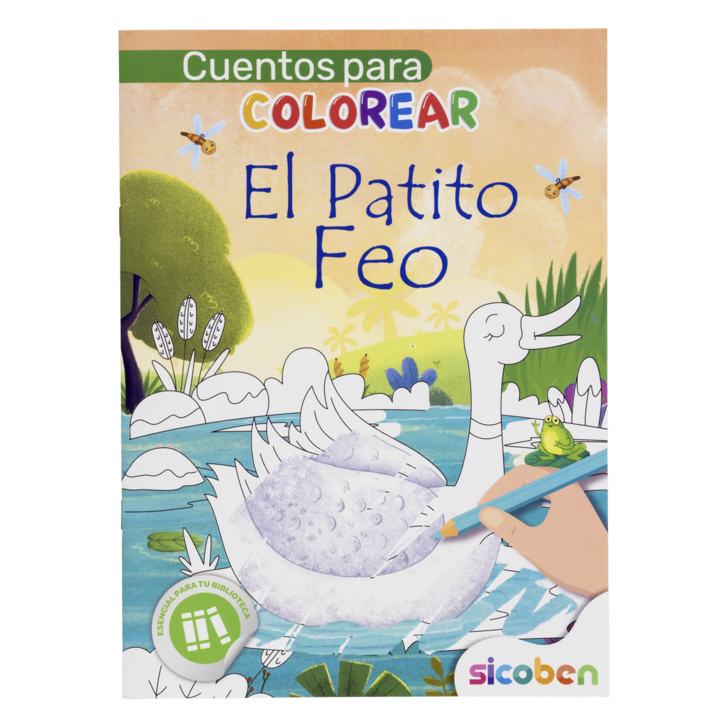 Libro Cuentos Para Colorearel Patito Feo SICOBEN 48 Páginas