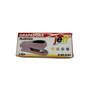 Grapadora De Hojas Plástica Mediana Colores Pastel JEFF Unidad