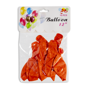 Globo Anaranjado BALLOONS X 10 Uds