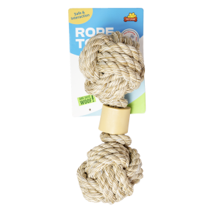 Juguete Para Perro Diseño Cuerda Doble Bola PET STAR 28Cm