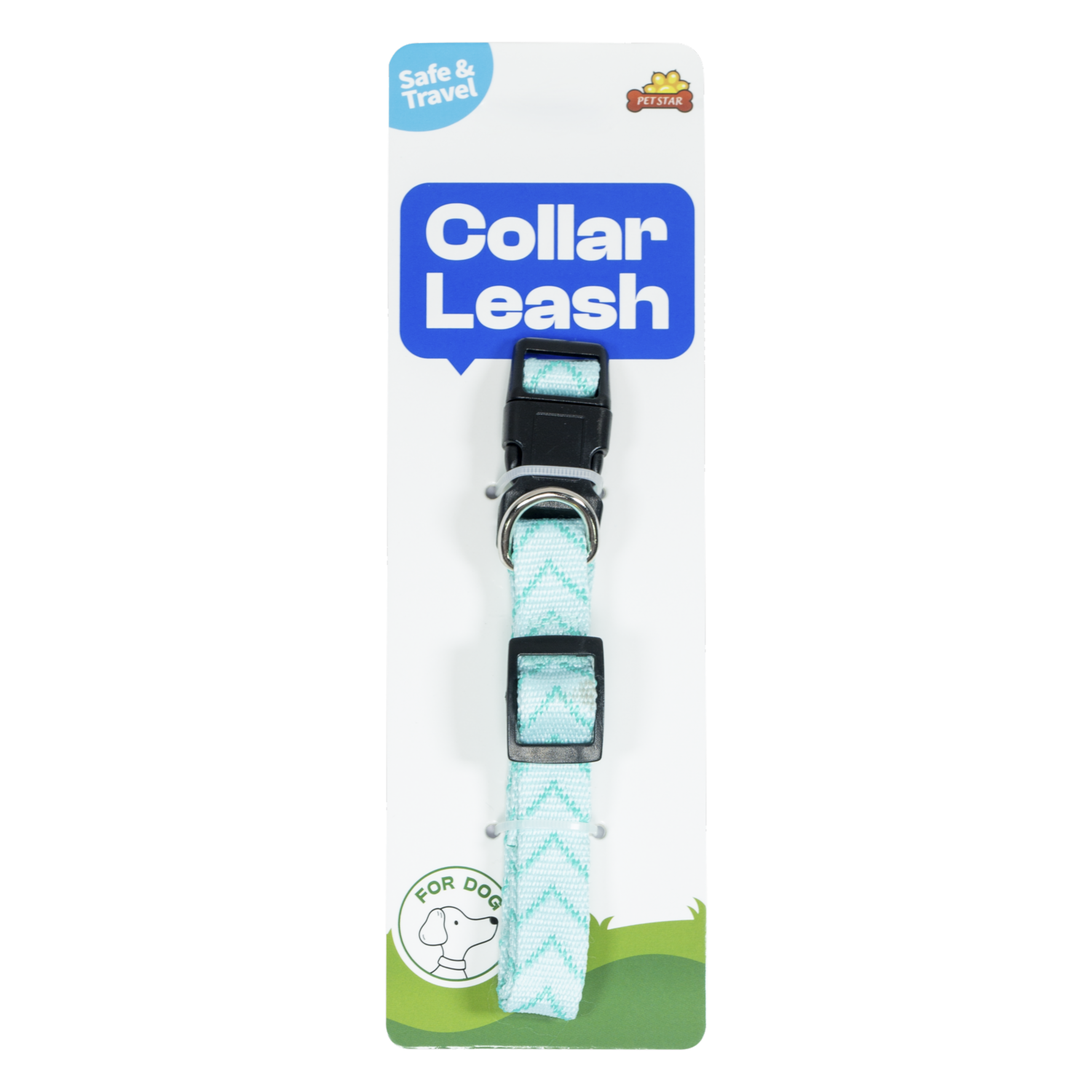 Collar Para Mascota Celeste PET STAR S:1.5X30-45Cm