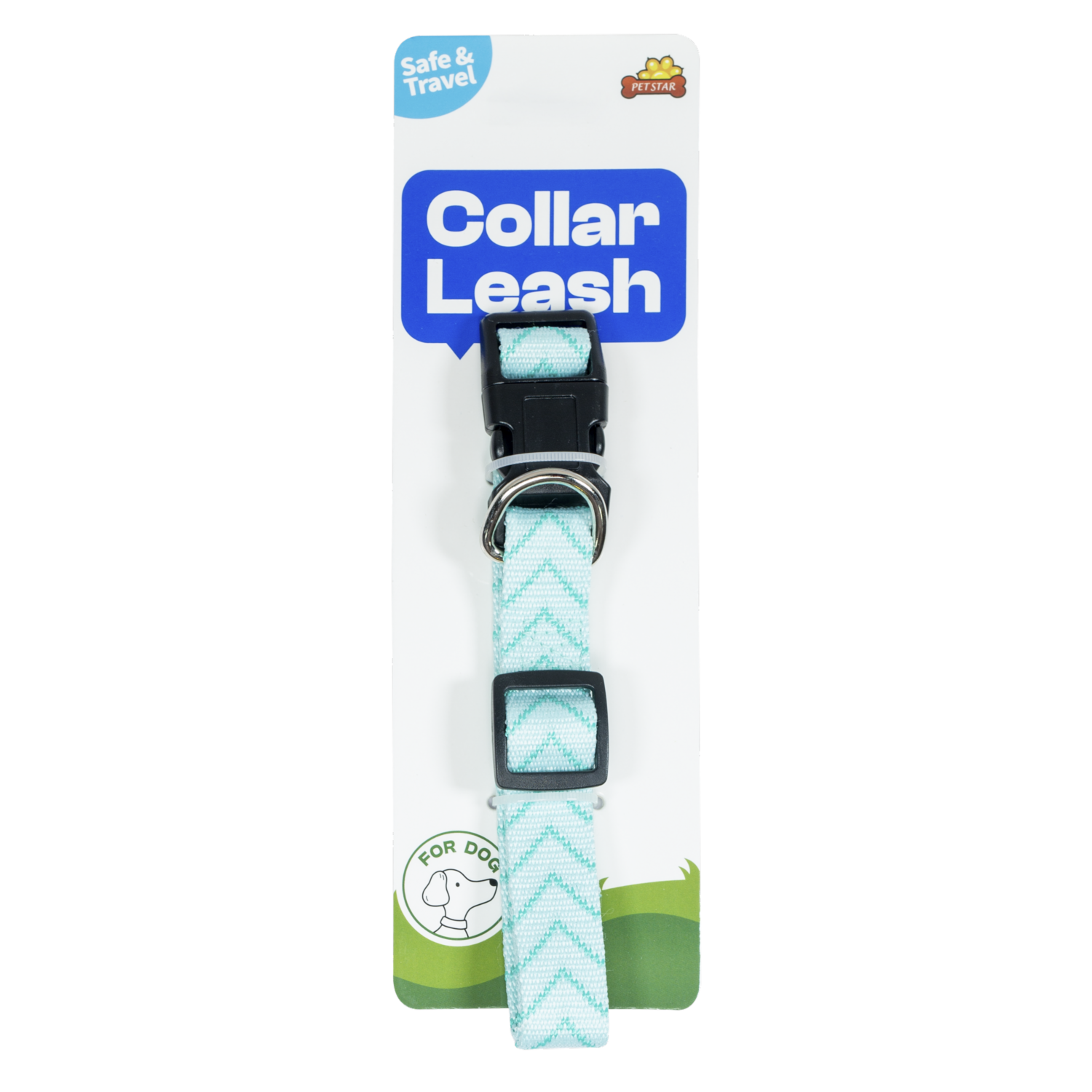 Collar Para Mascota Celeste PET STAR M:2X35-50Cm