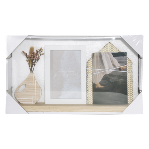 Portaretrato Con Florero BINBIN ARTS & CRAFTS 2 Piezas