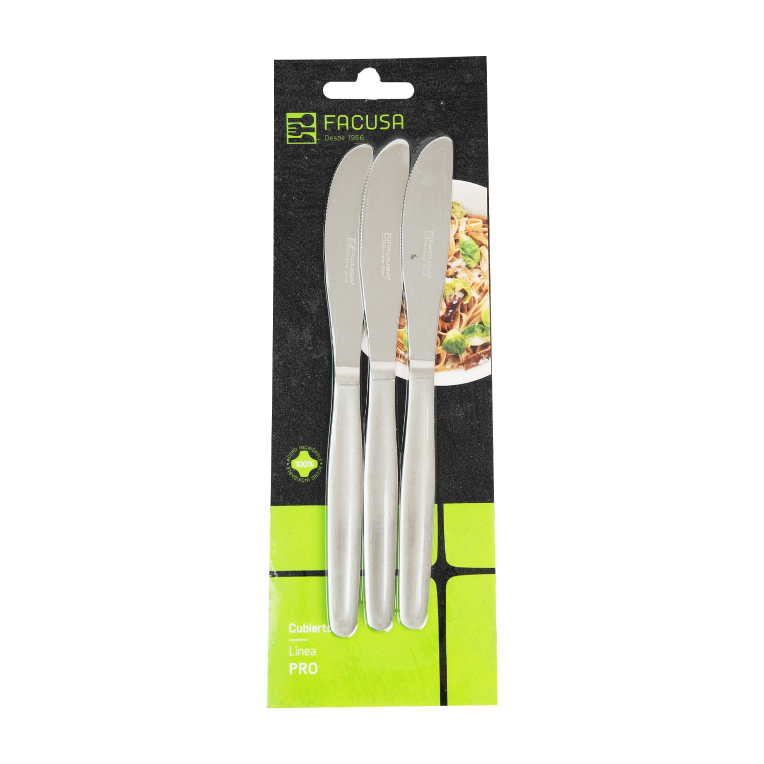Set Cuchillo Postre Hotelero FACUSA 3 Piezas