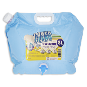 Detergente Líquido Fragancia Floral Con Dispensador POWER CLEAN 8 L