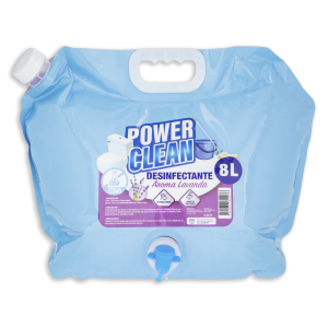 Desinfectante Líquido Fragancia Lavanda Con Dispensador POWER CLEAN 8 L