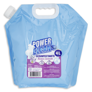 Desinfectante Líquido Fragancia Lavanda Con Dispensador POWER CLEAN 4 L