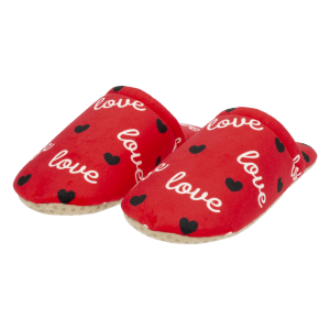 Pantufla Suela Delgada Antideslizante Capellada De Felpa Estampada CM ORIGINAL