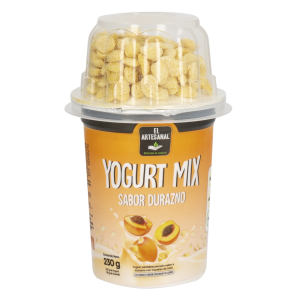 Yogurt Mix Con Cereal Sabor Durazno EL ARTESANAL 180 G