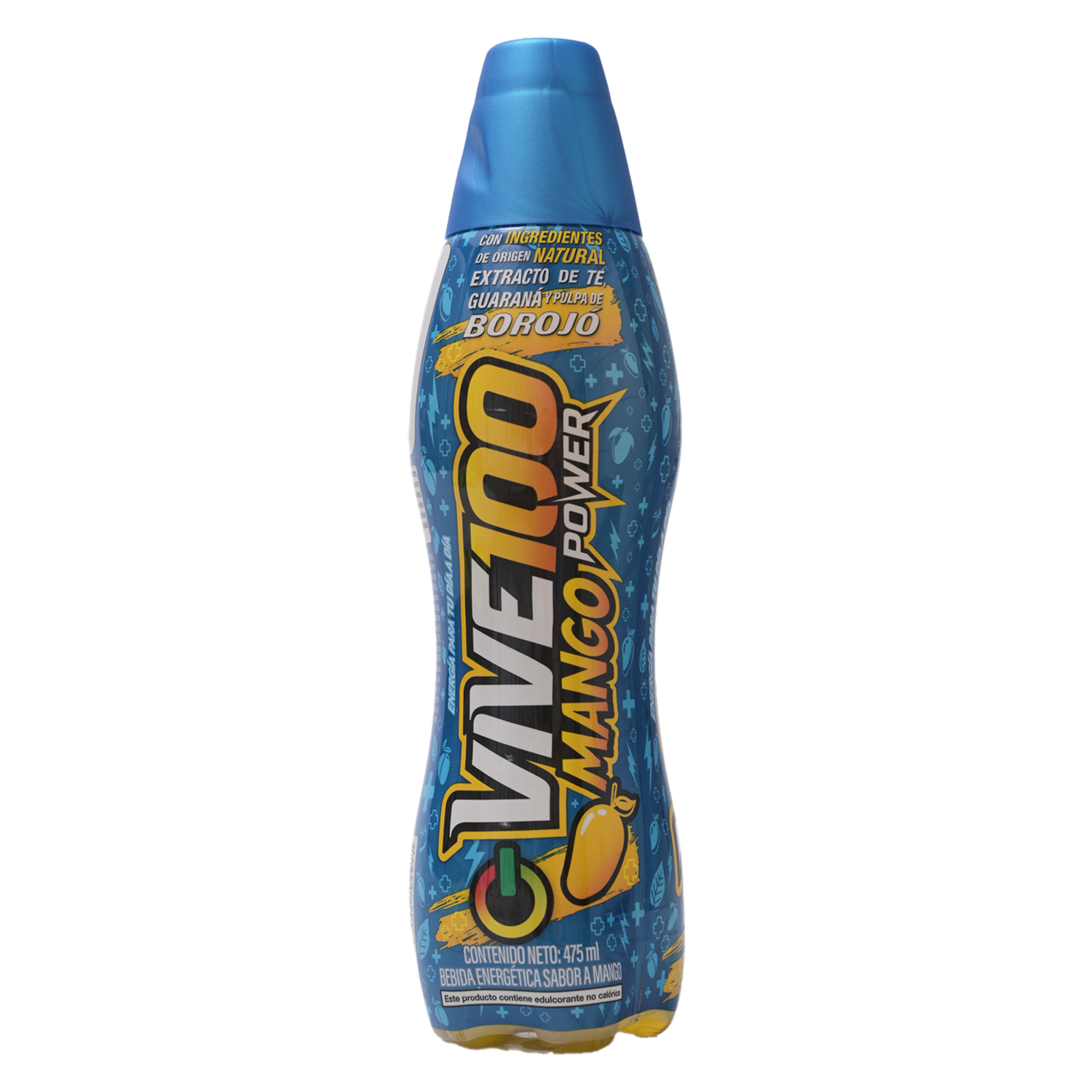 Bebida Energizante Sabor A Mango VIVE 100 475 Ml