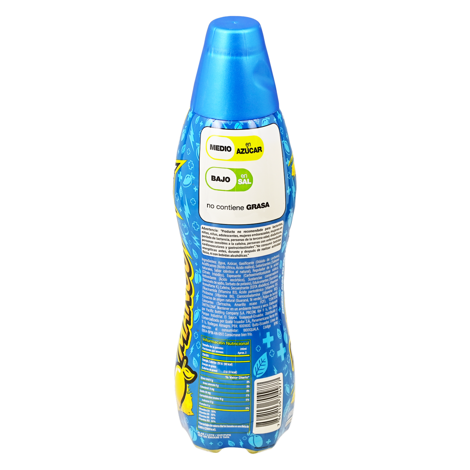 Bebida Energizante Sabor A Mango VIVE 100 475 Ml - Image 3
