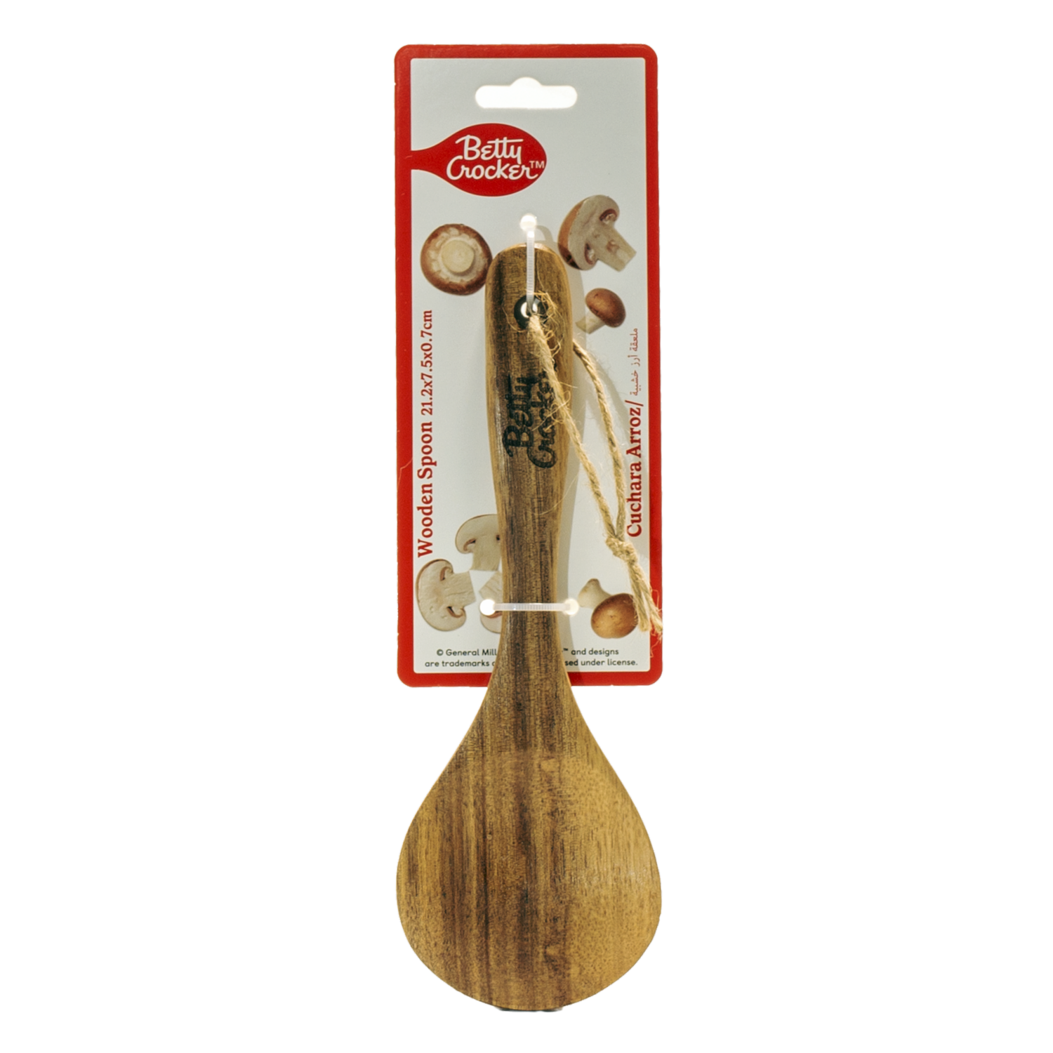 Cuchara De Cocina Para Arroz De Madera Pequeña BETTY CROCKER 1 Pieza