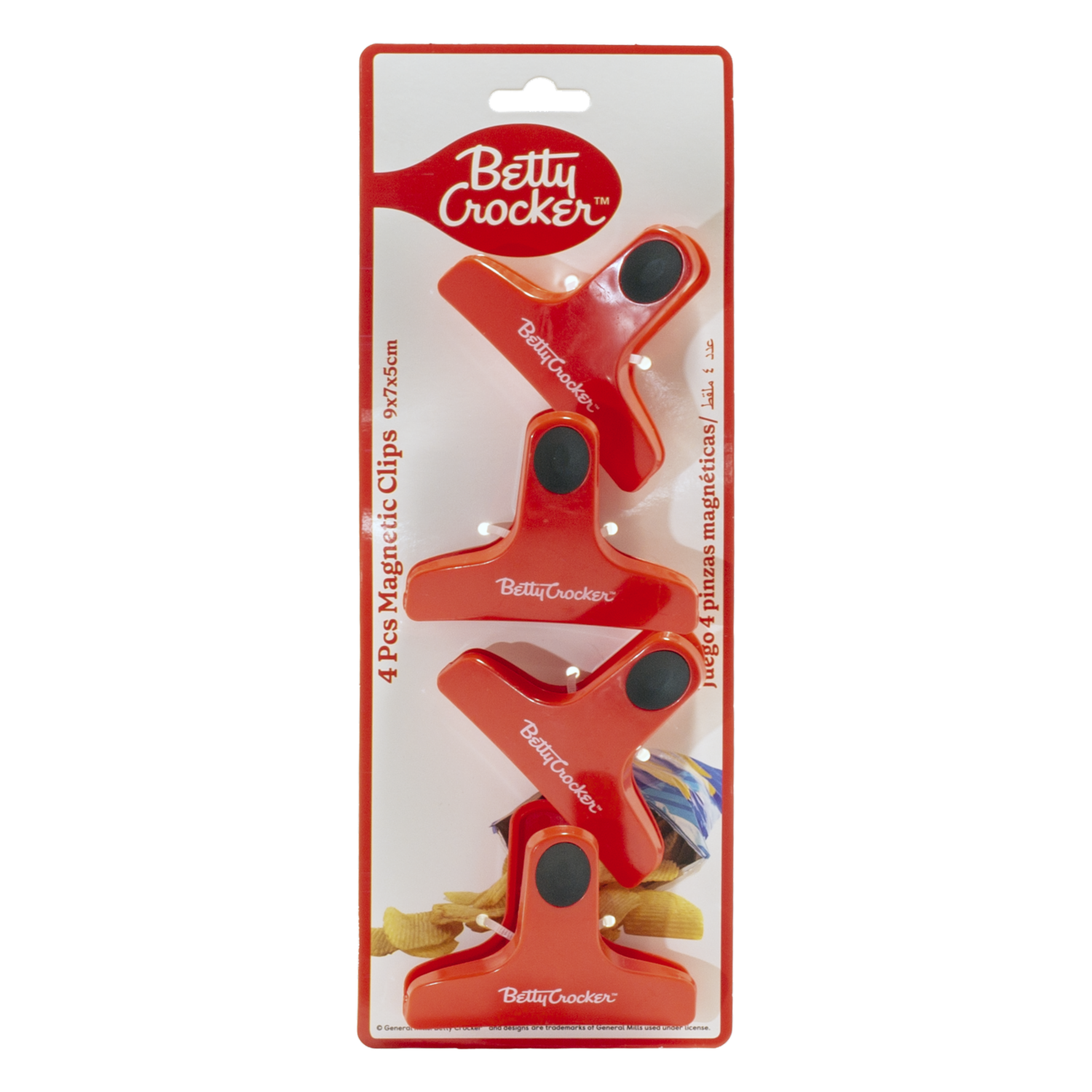 Set De Clips Para Cerrar Fundas BETTY CROCKER 4 Piezas