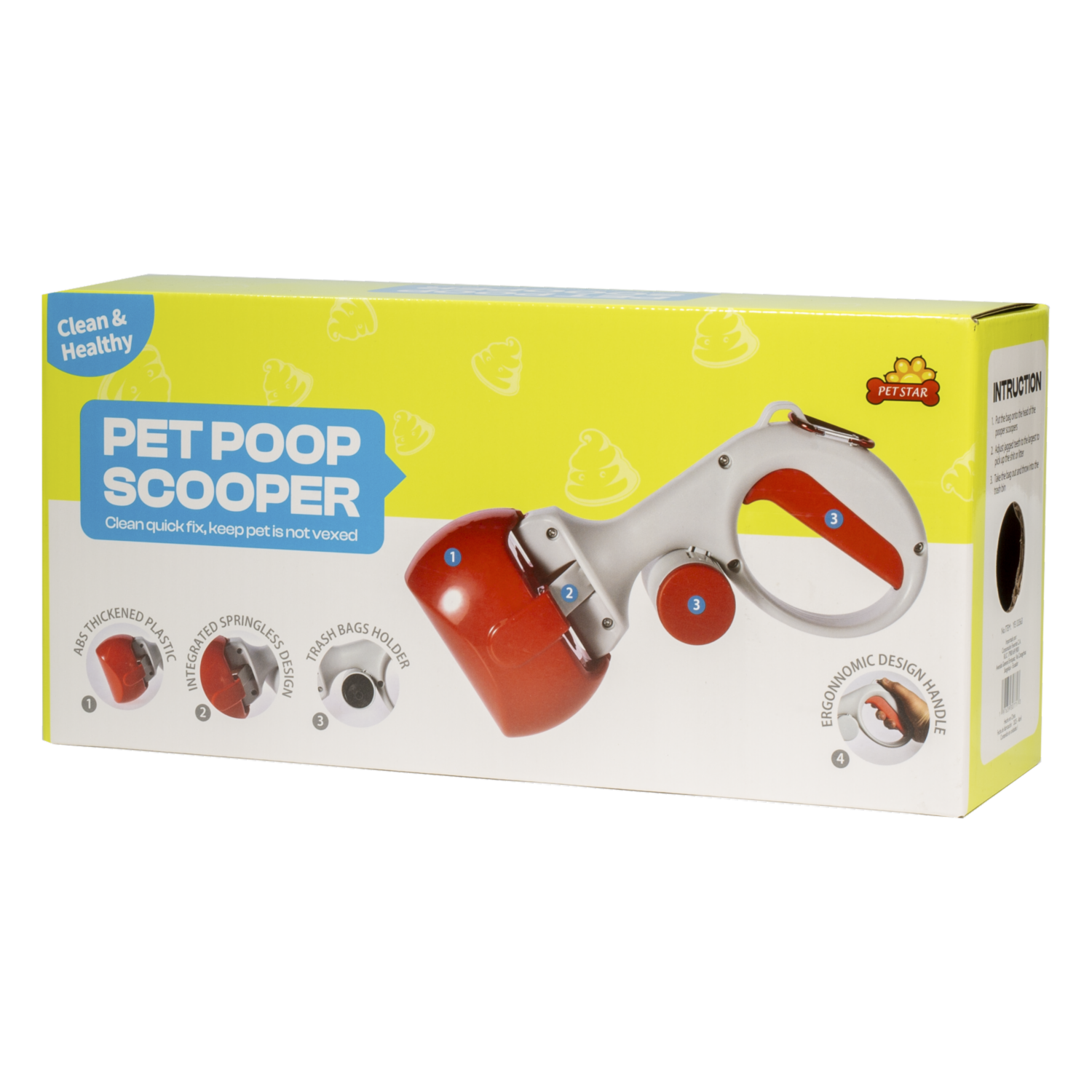 Agarrador De Deshechos De Mascota PET STAR 7.9X13X27 Cm