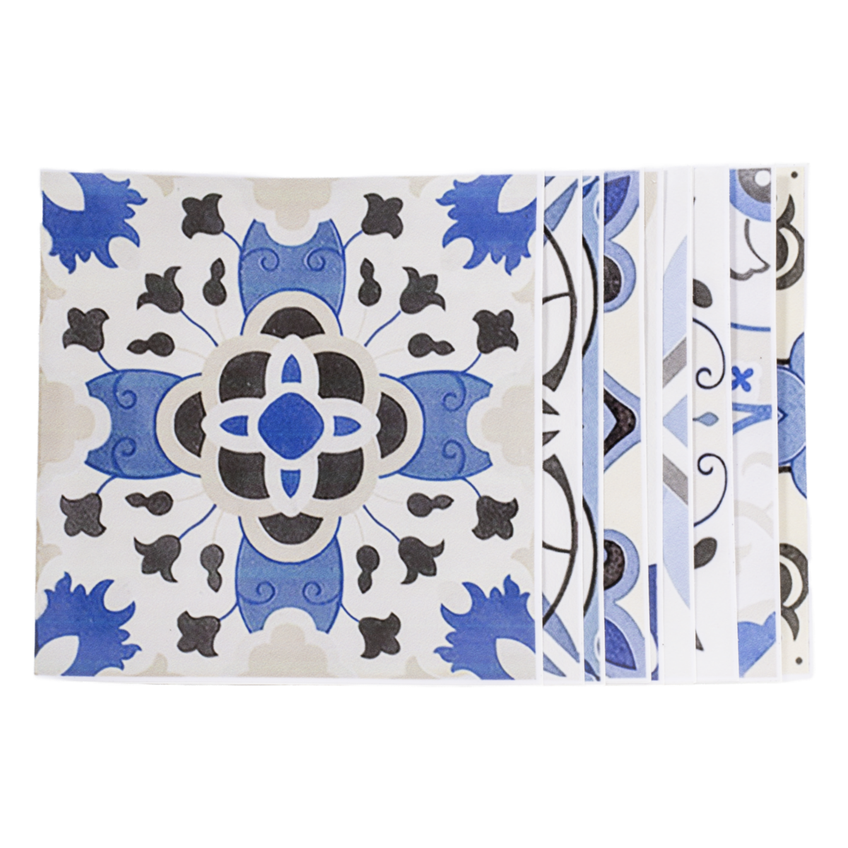 Azulejos Decorativos De Pared Autoadhesivos Azul Y Café ZHI XIAN Unidad