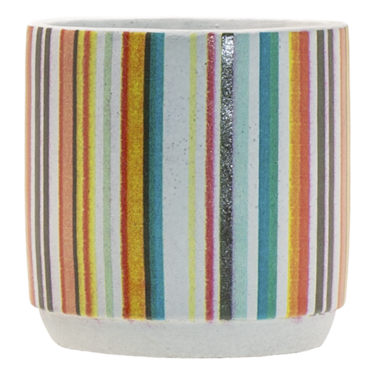 Maceta Diseño Líneas Colores RONGLIBAO HOMEWARE 9X9 Cm