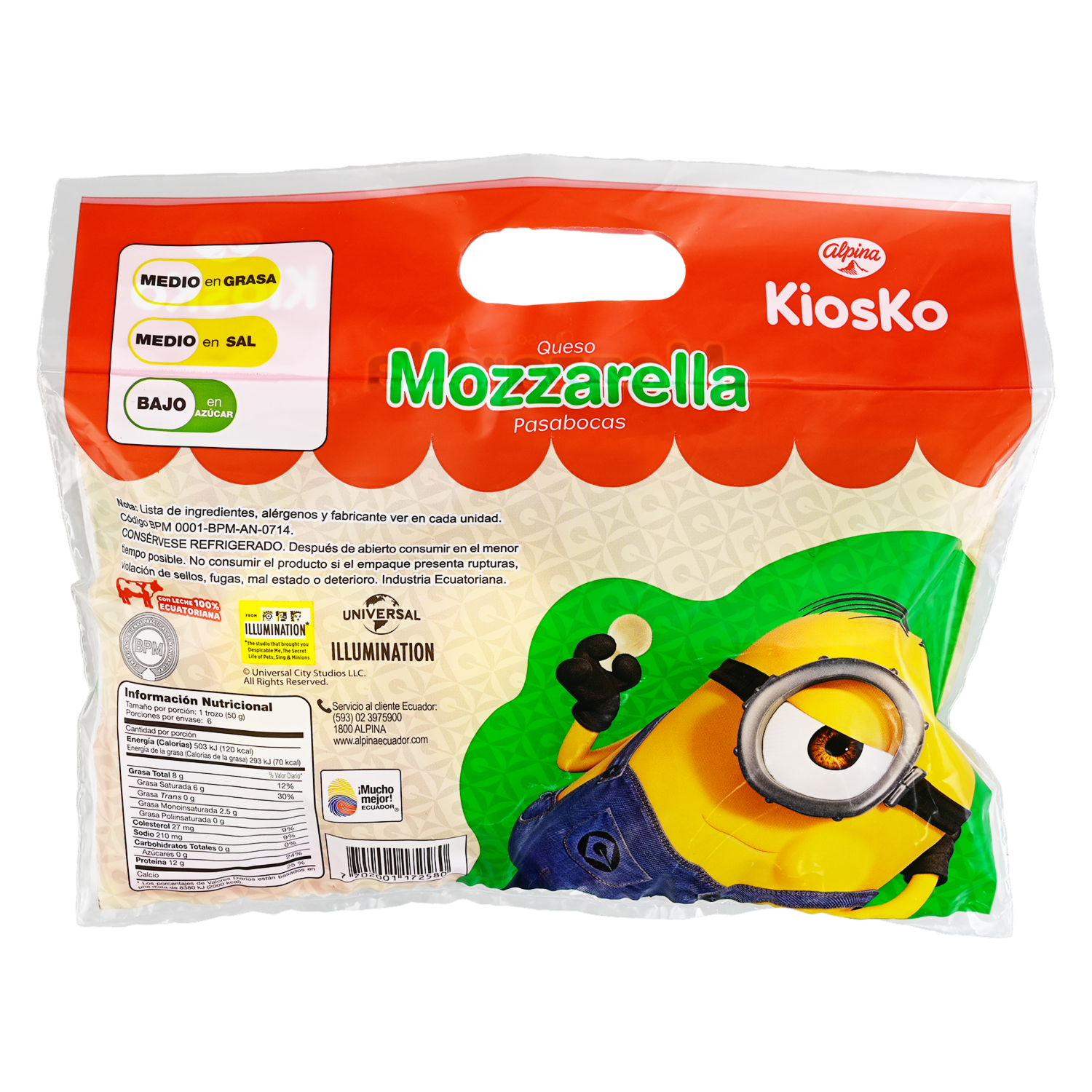 Mozzarella Pasabocas KIOSKO 50 G