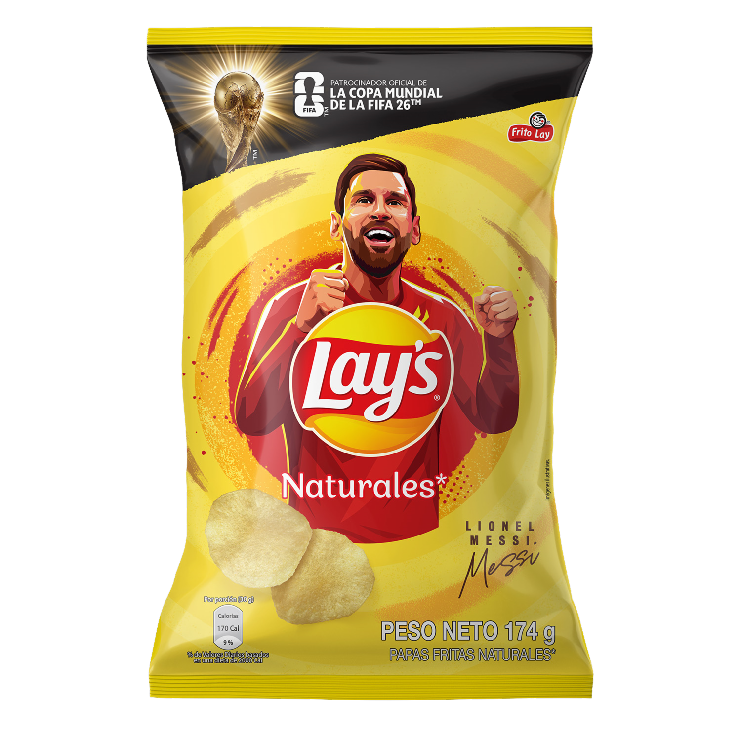 Papas Fritas Naturales Edición Messi LAY’S 174 g