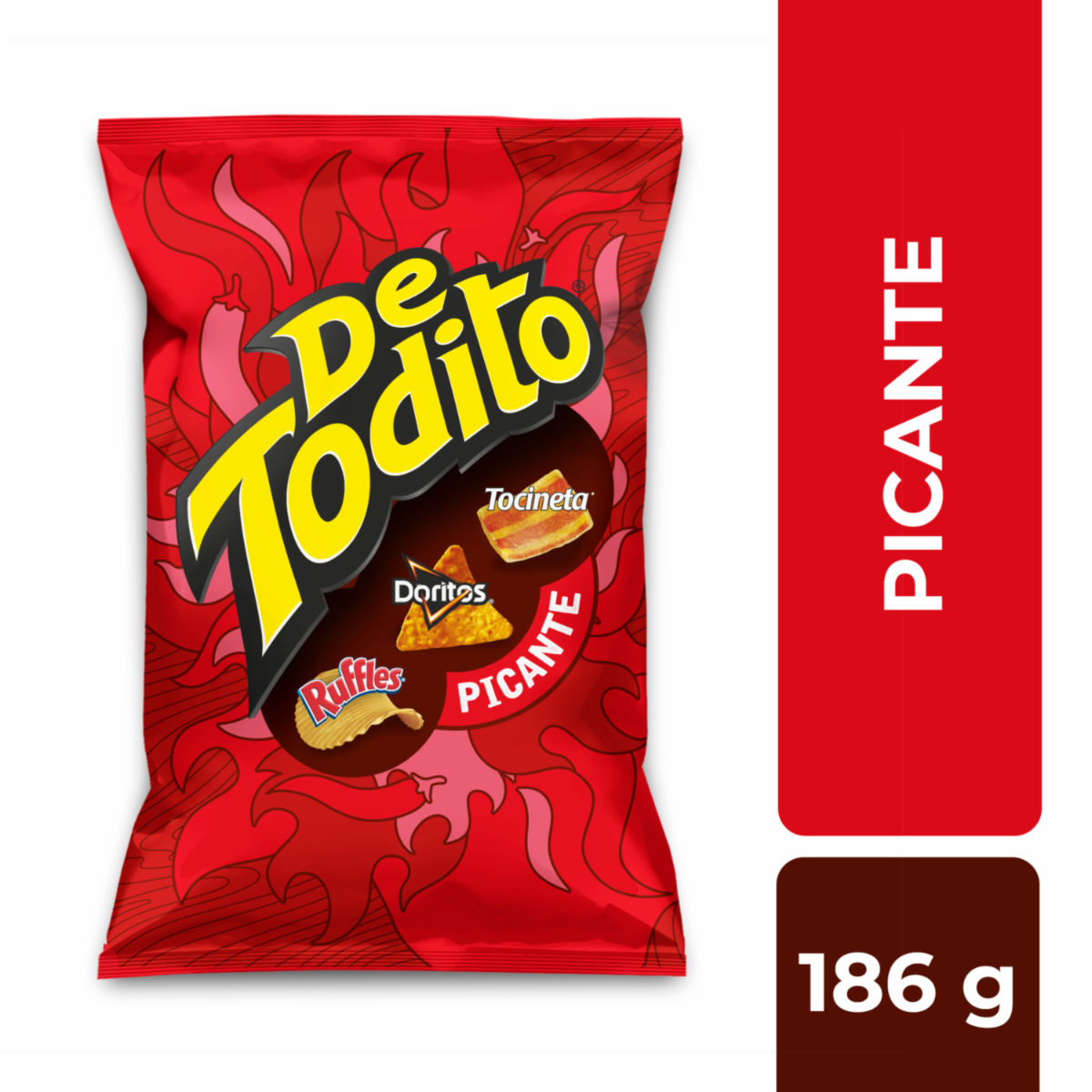 Bocaditos Snack Sabor Picante DE TODITO 186 g
