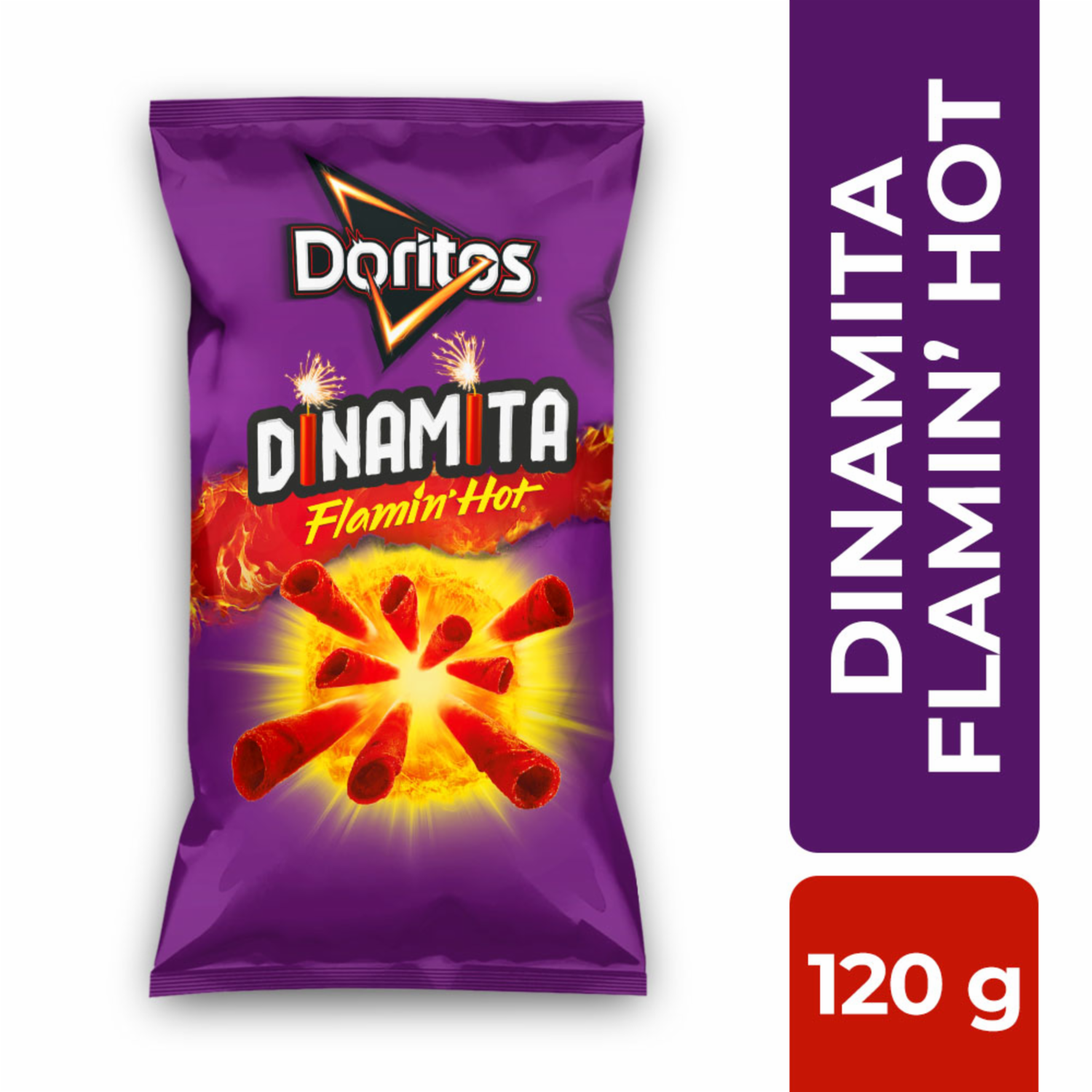 Bocaditos De Maiz Sabor A Dinamita Flamin Hot DORITOS 120 G