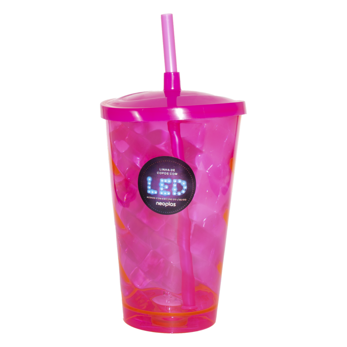 Vaso Sorbete Euphoria Led Rosado NEOPLAS 700 ML