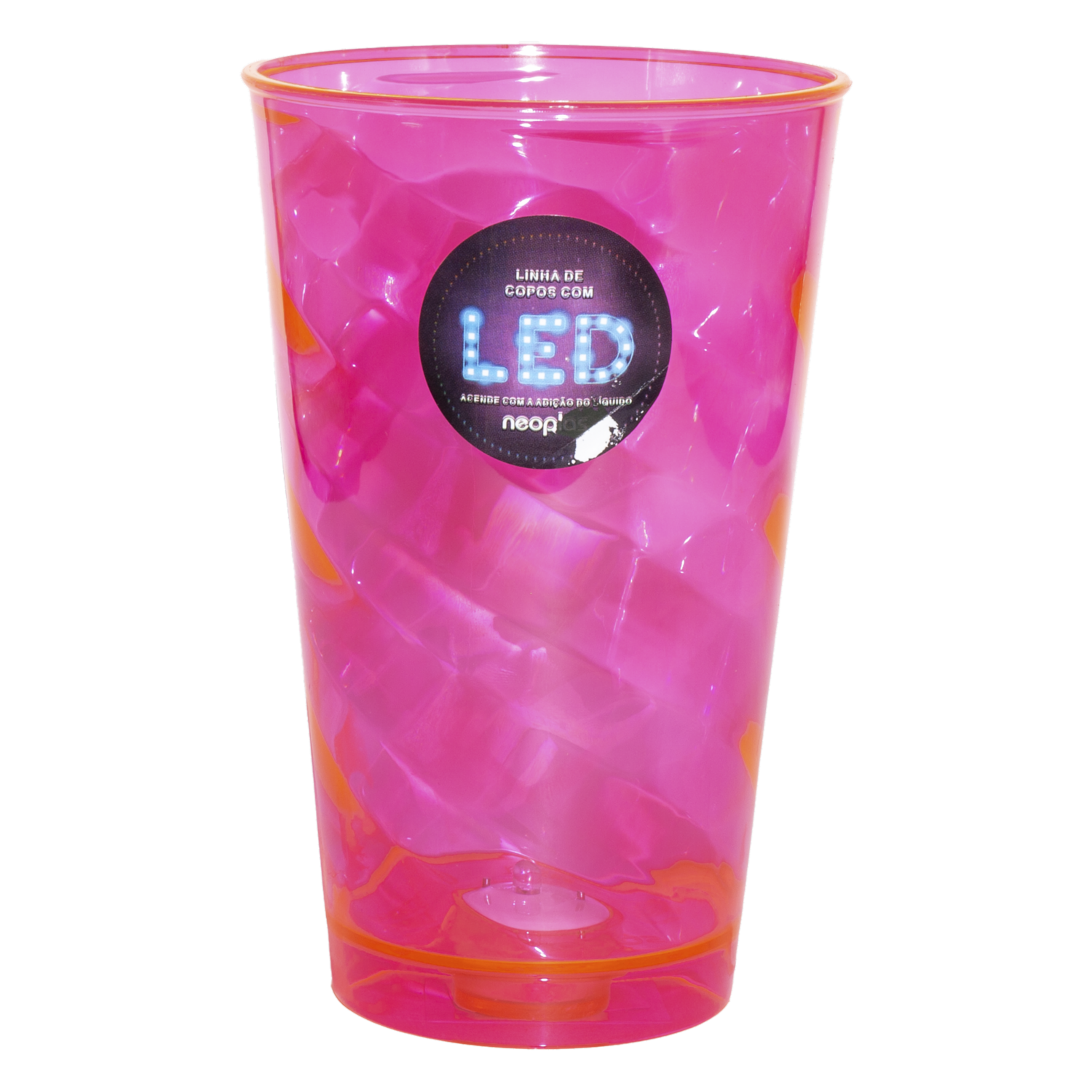Vaso Twister Led Rosado NEOPLAS 700 ML