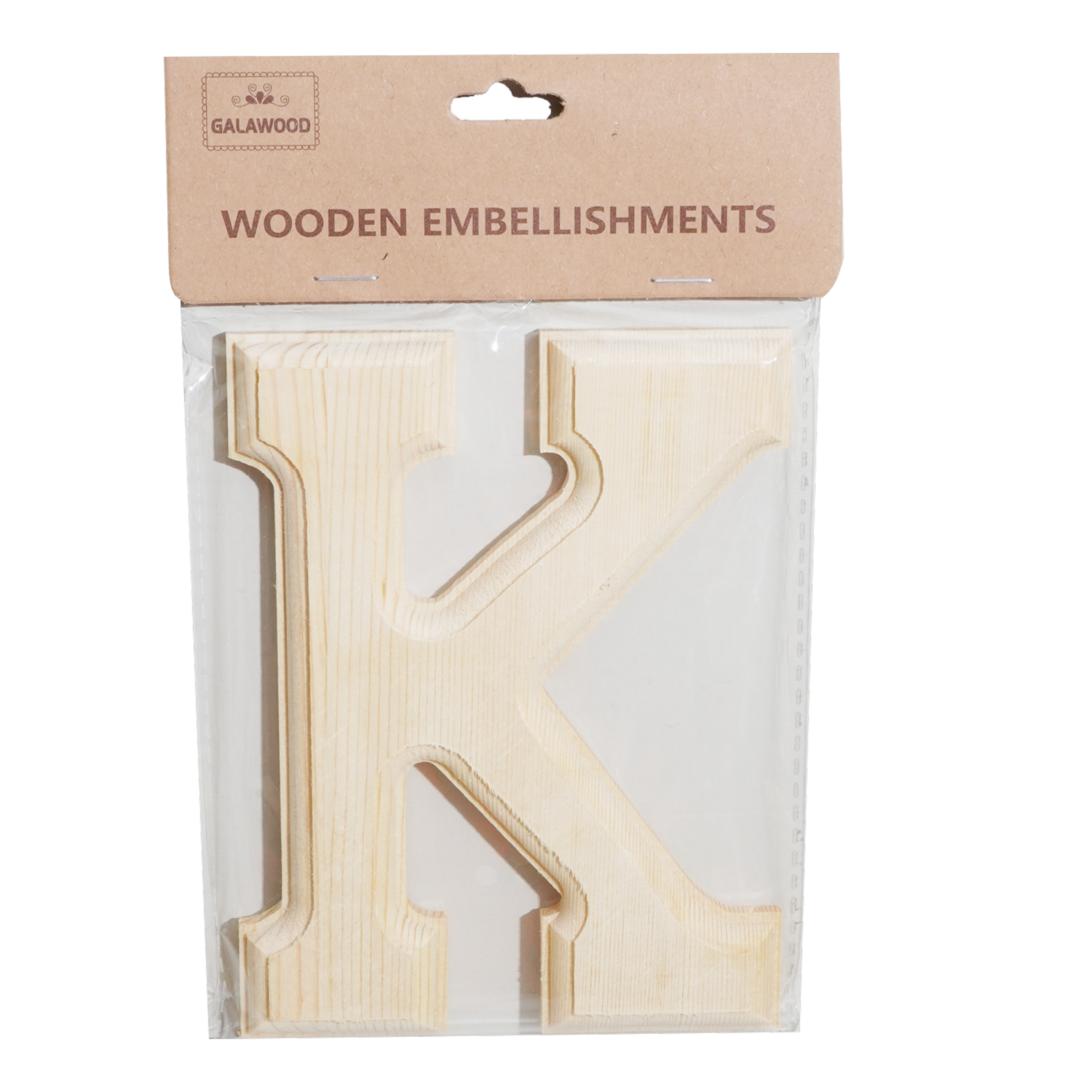 Letra De Madera K BABY CRAFT 15X 6 Cm