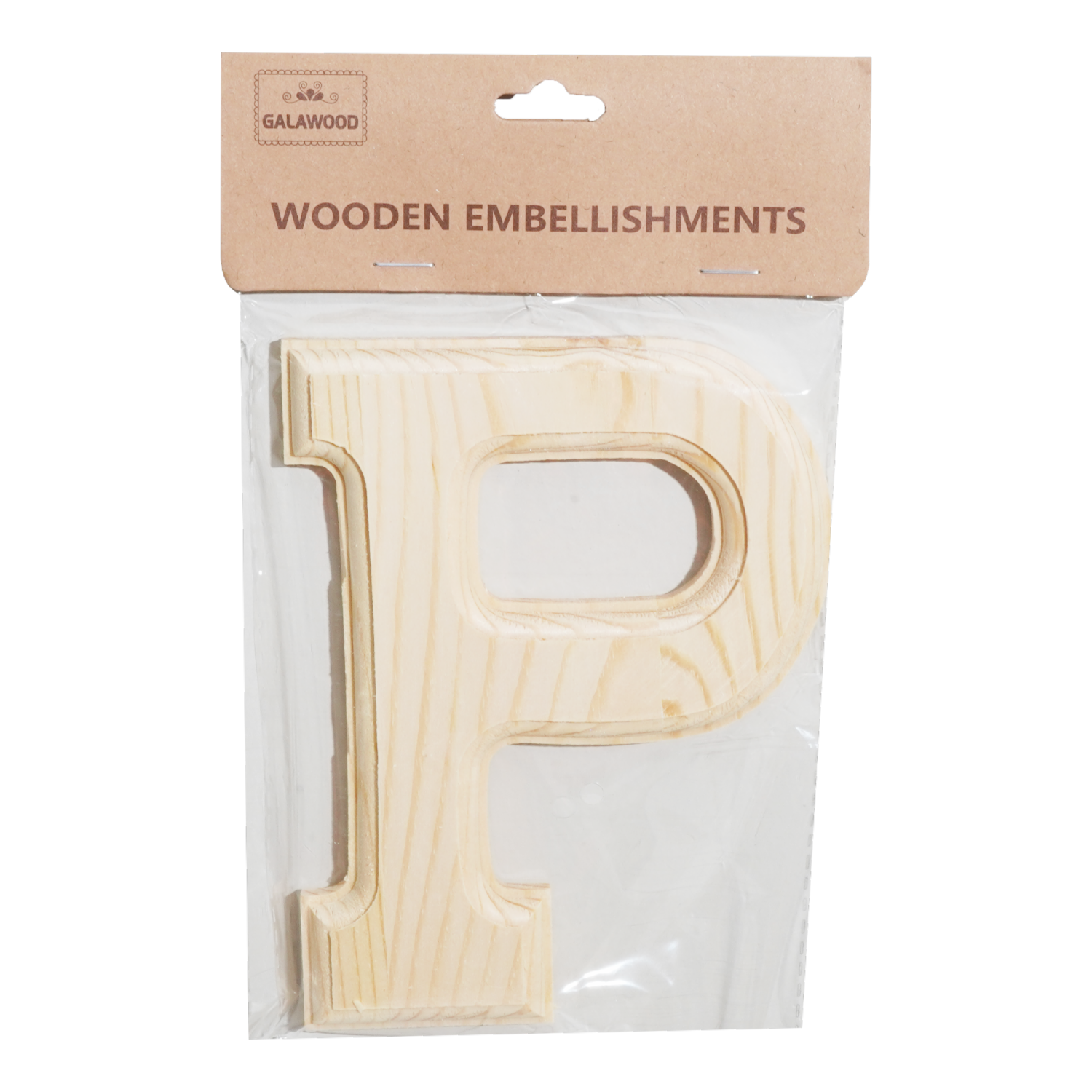 Letra De Madera P BABY CRAFT 15X 6 Cm
