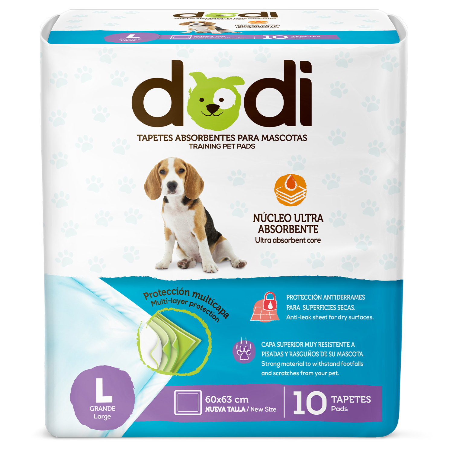 Tapete De Entrenamiento Para Mascotas Tamaño Large DODI 1 X 10 Uds