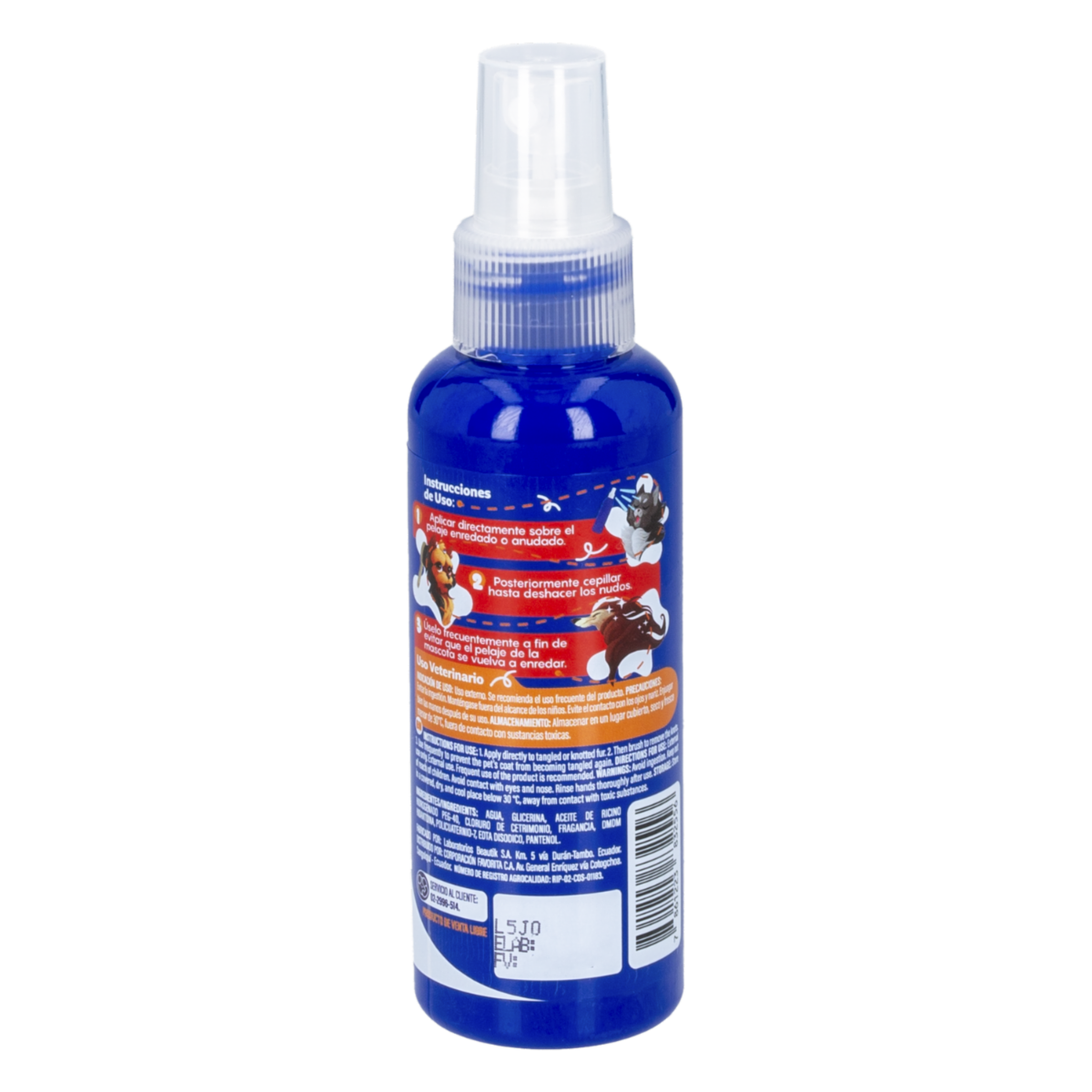 Spray Desenredante Para Perros Y Gatos PETS LIFE 120 Ml