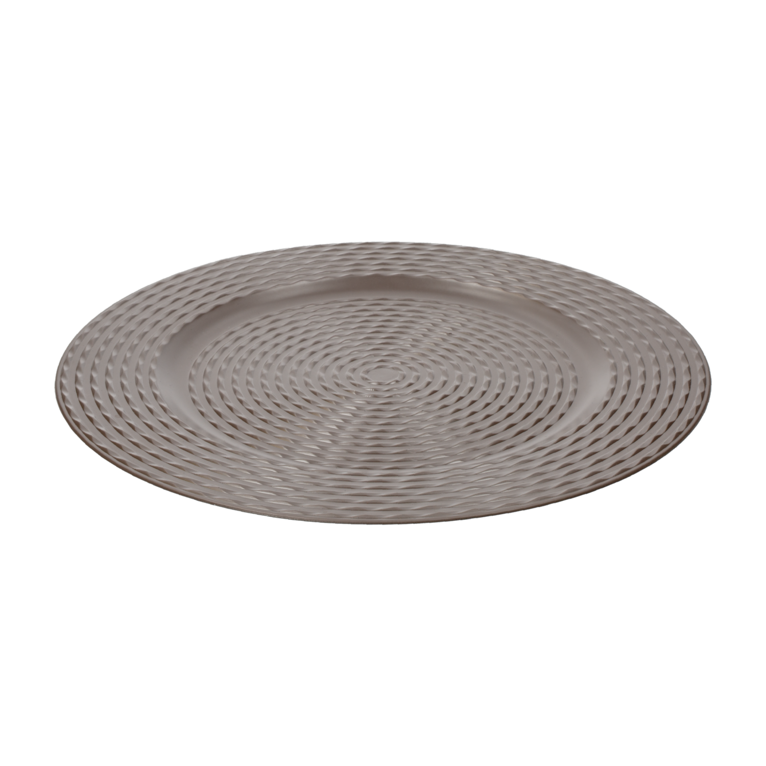 Plato Base Diseño Taupe Z&L 33 Cm