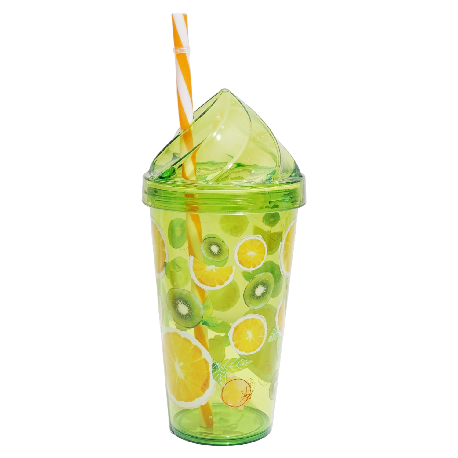 Vaso Con Sorbete Diseño Naranjas HEREVIN Verde